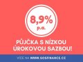 Nebankovní půjčka s úrokem 8,9% p.a.